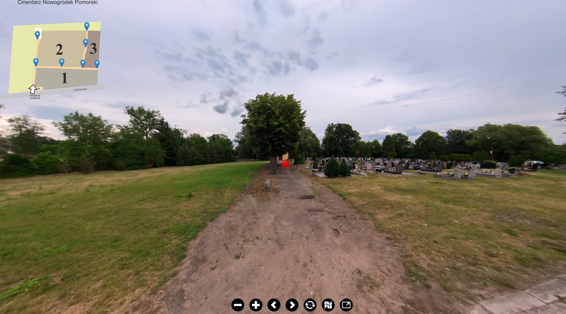 Obraz przedstawiający Cmentarz w Nowgródku Pomorskim