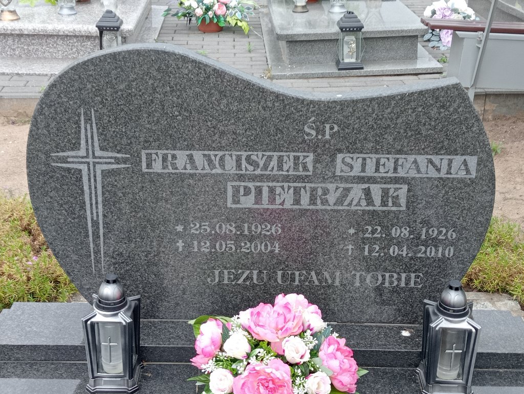 Grób Stefania Pietrzak